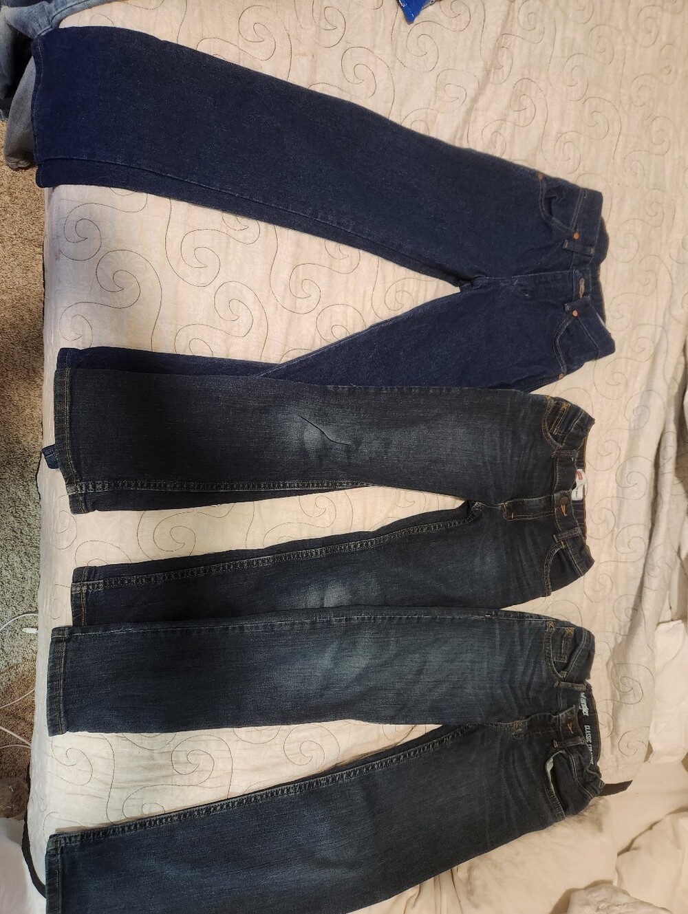 3 Pairs Of Boys Size 10 Wramglers
